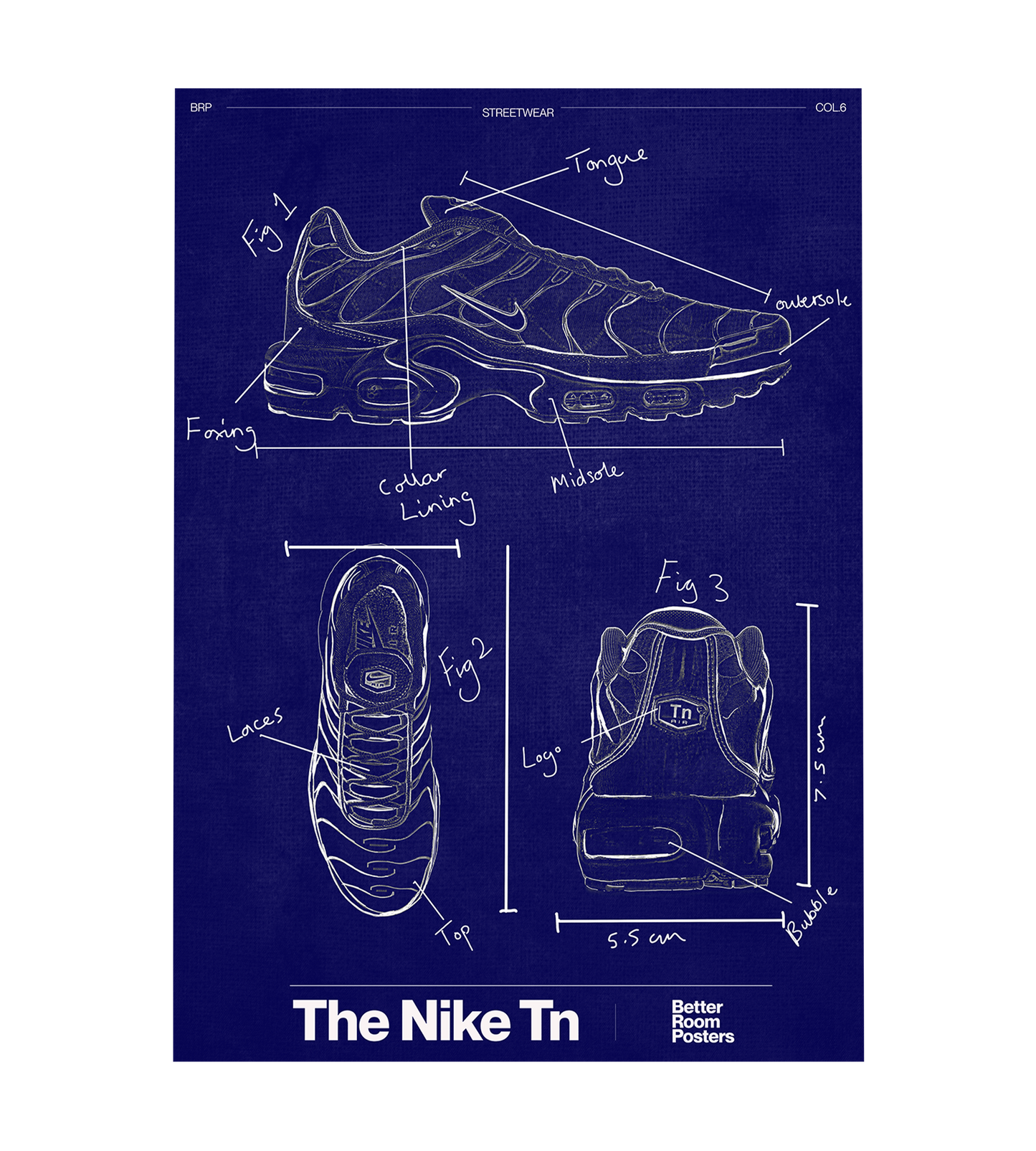 Nike Tn Blueprint Poster