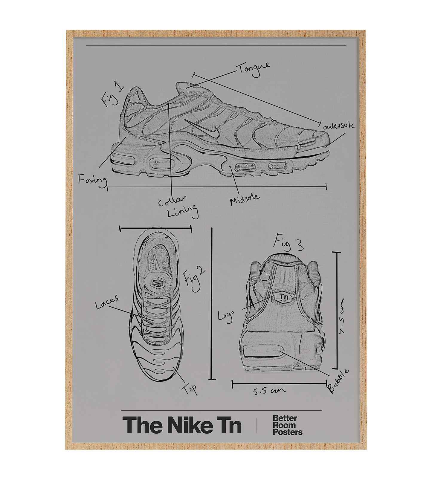 Nike Tn Blueprint Poster