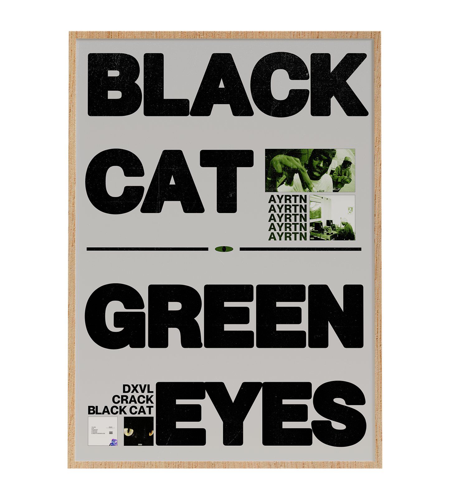 Black Cat, Green Eyes AYRTN Poster