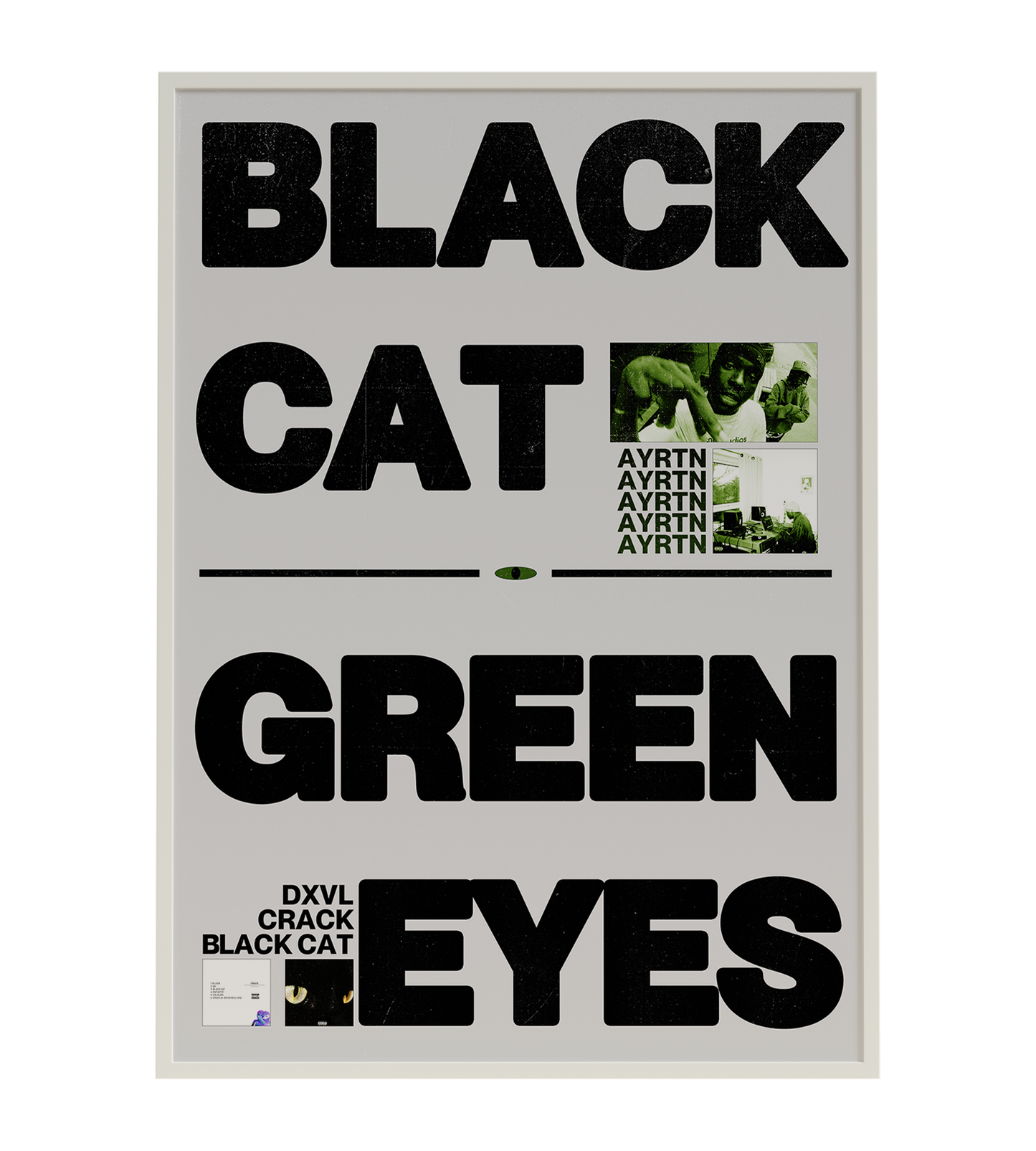 Black Cat, Green Eyes AYRTN Poster