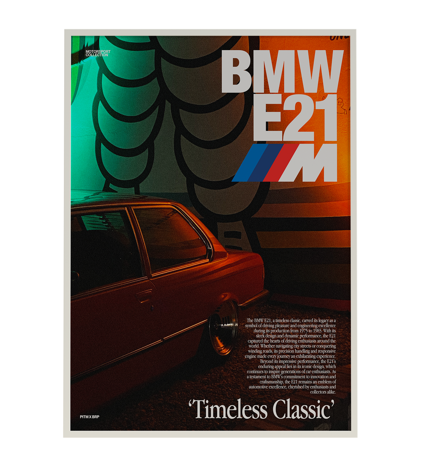 BMW M SERIES ARTICLE POSTER (E21)