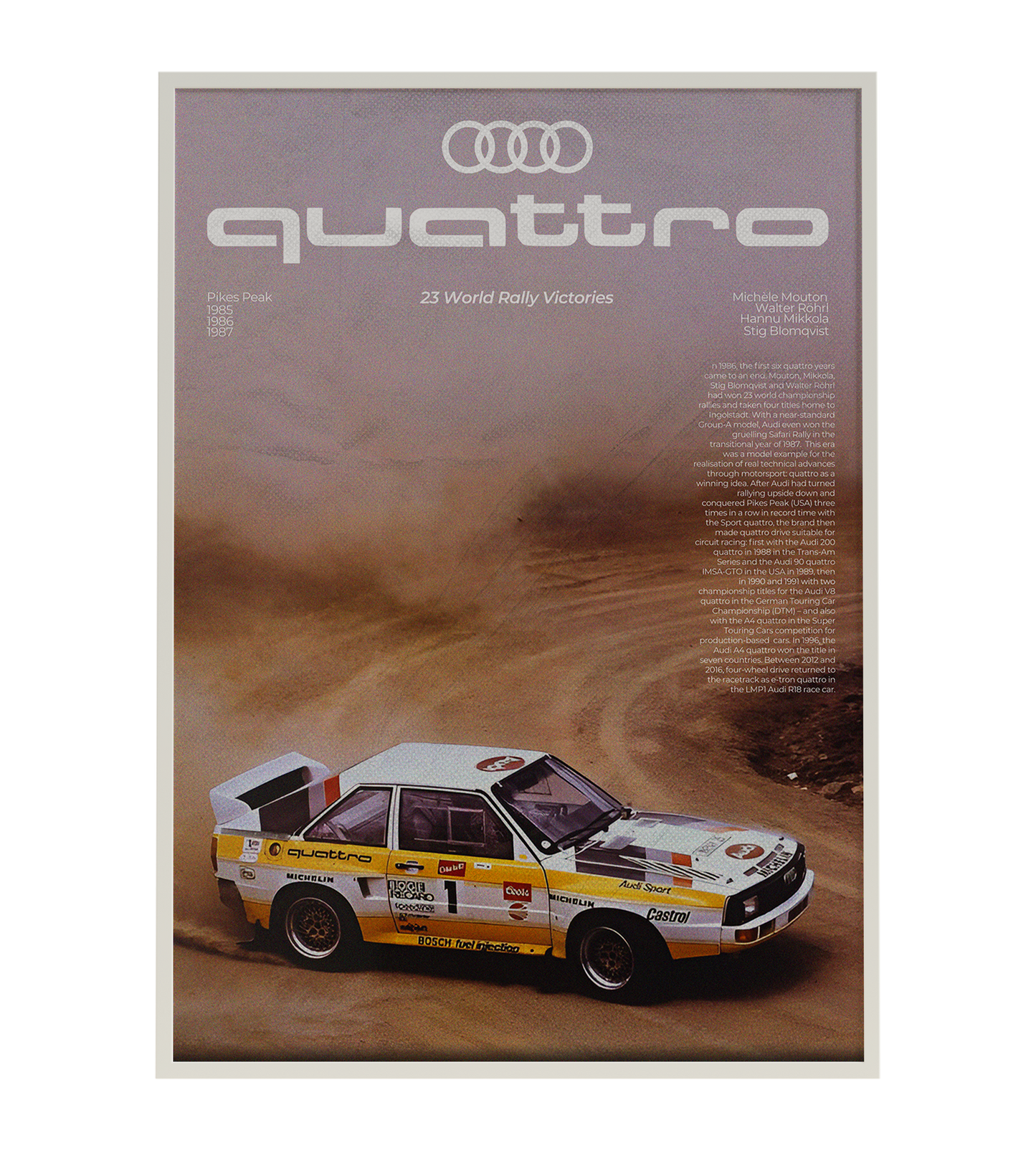 RALLY LEGENDS: AUDI QUATTRO POSTER
