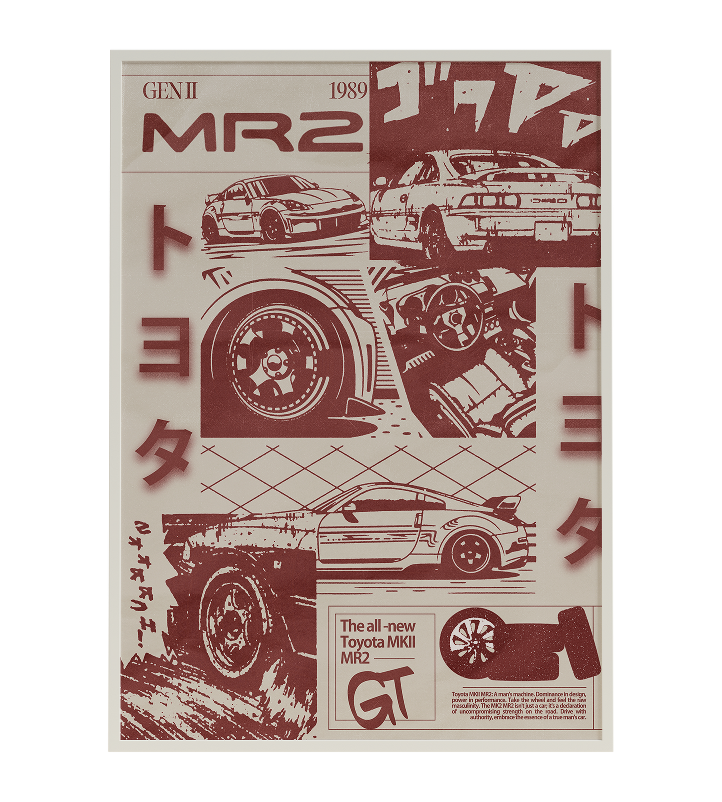 Toyota MR2 MKII Poster