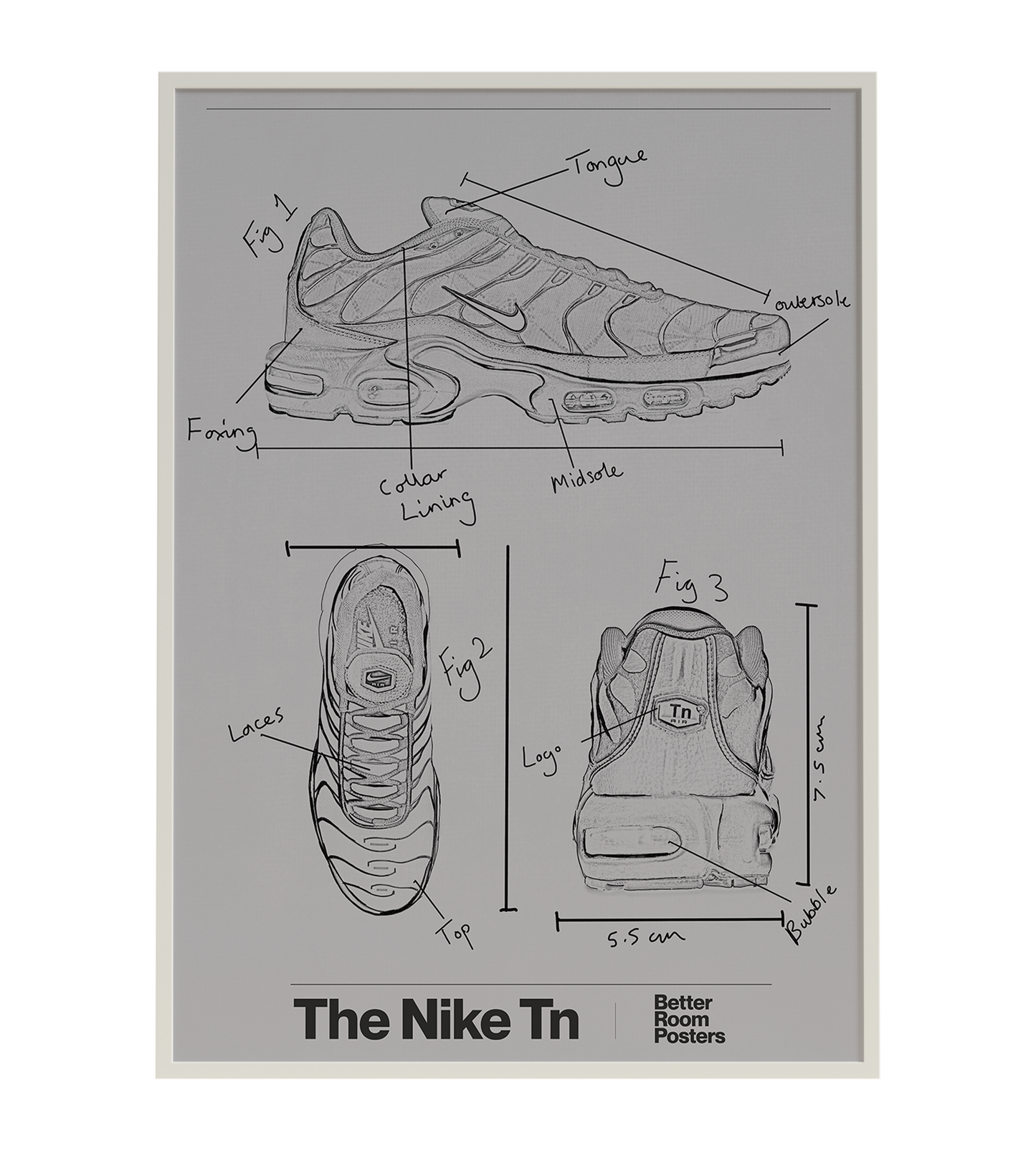 Nike Tn Blueprint Poster