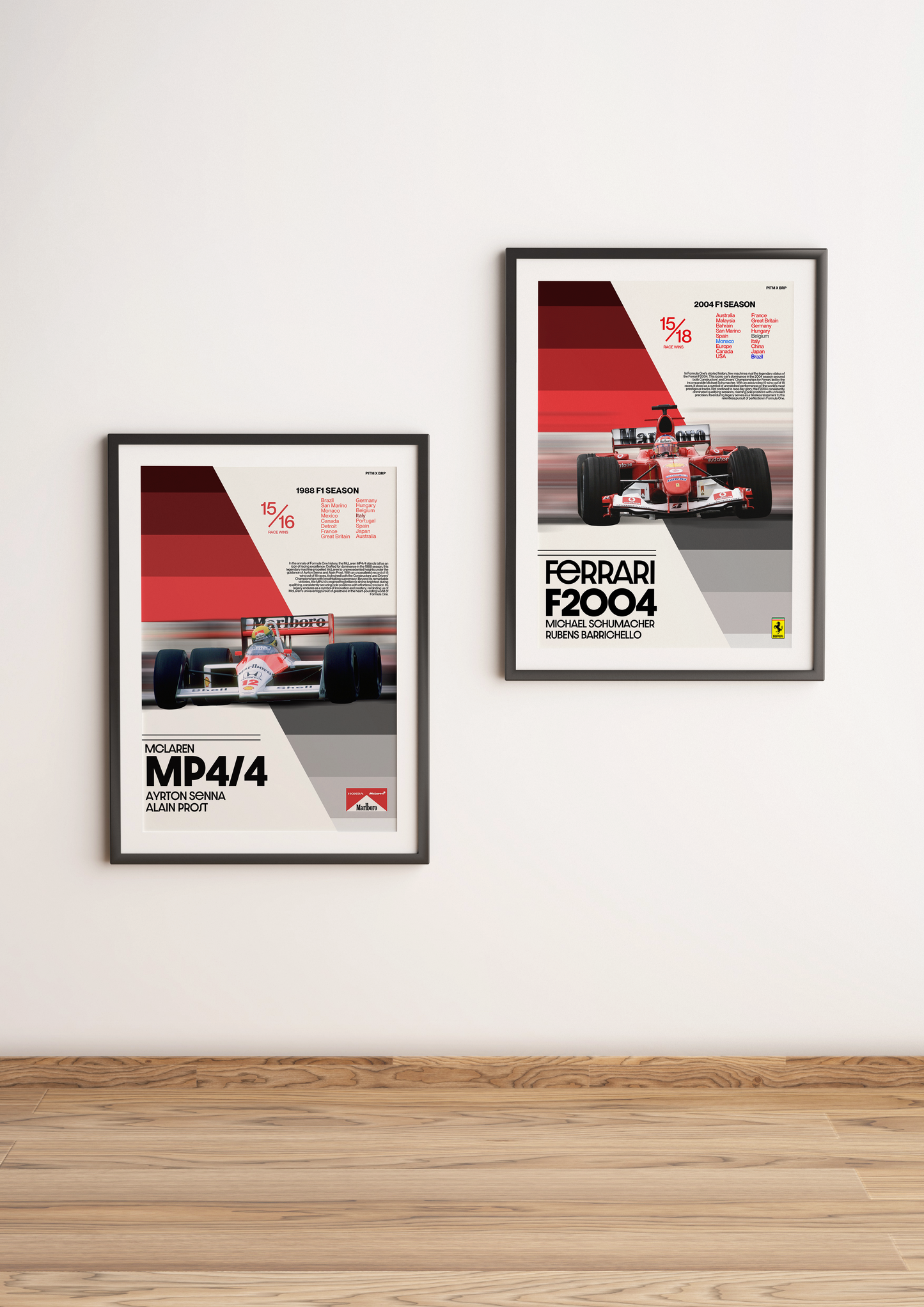 F1 FERRARI F2004 2004 SEASON POSTER