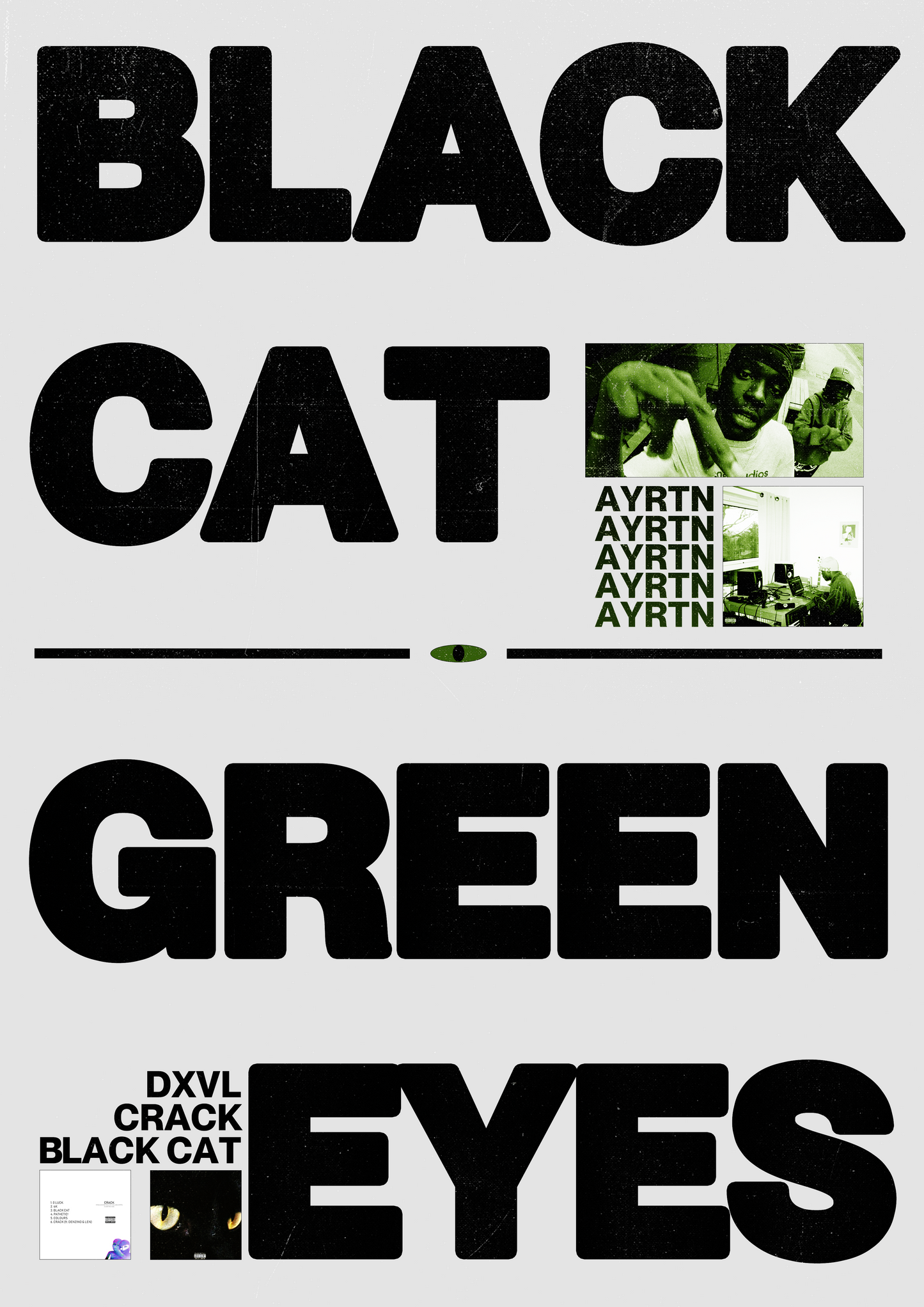 Black Cat, Green Eyes AYRTN Poster