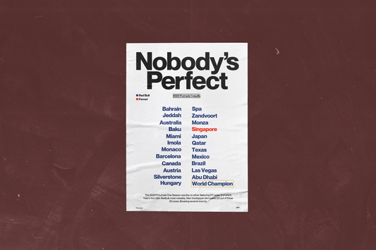 Nobody's Perfect Redbull '23 Poster