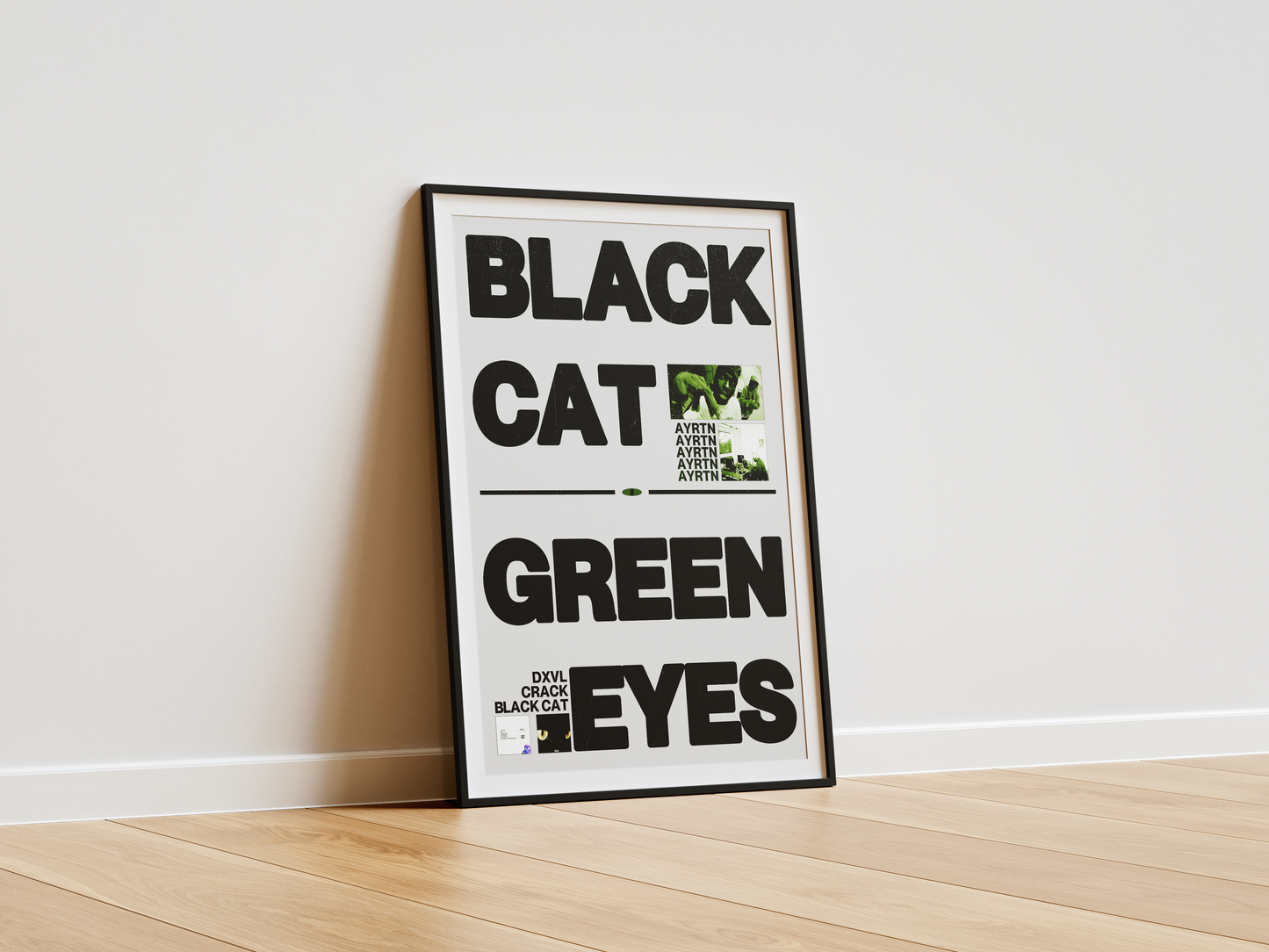 Black Cat, Green Eyes AYRTN Poster