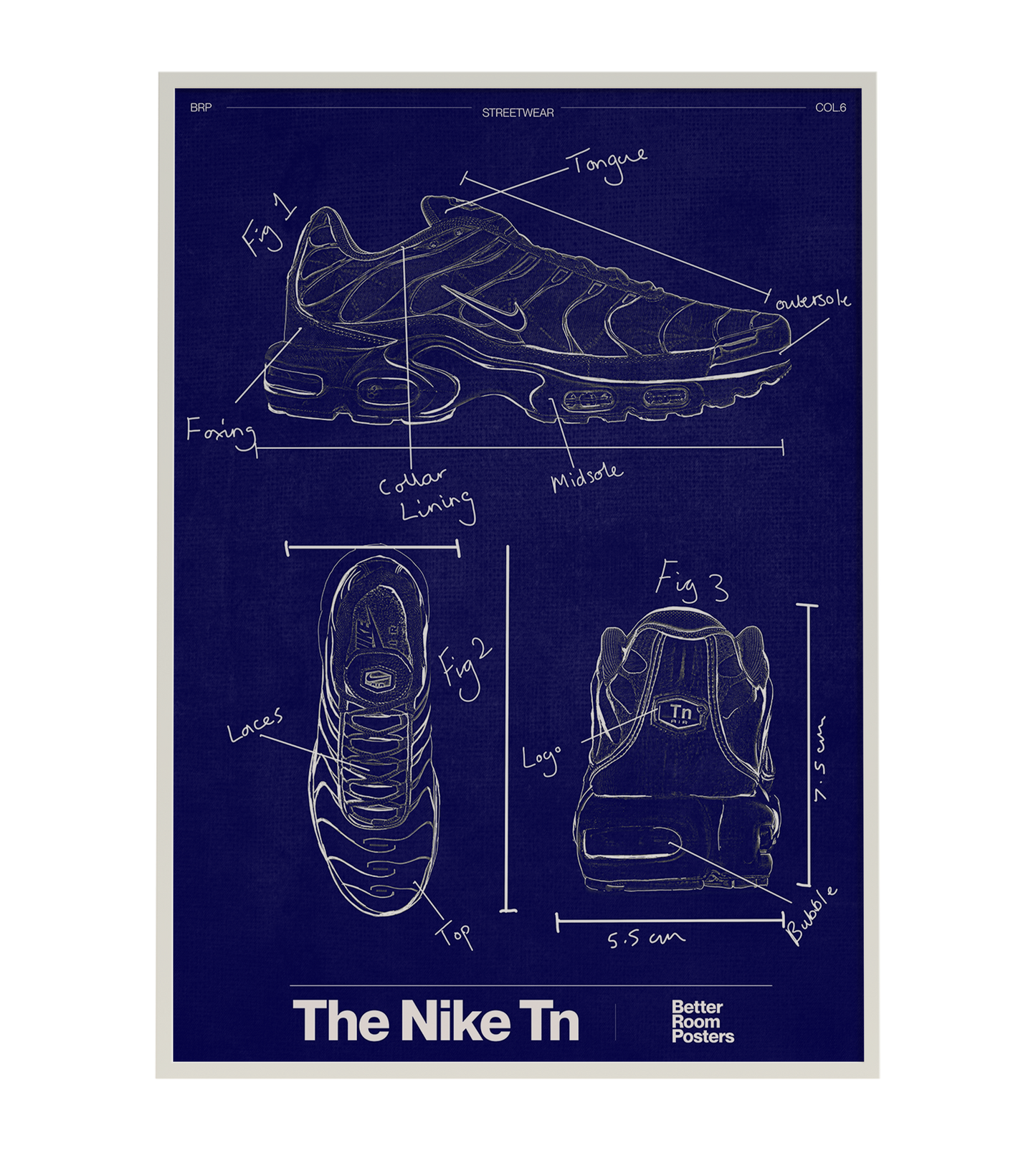 Nike Tn Blueprint Poster