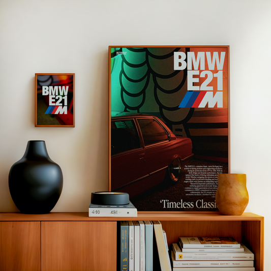 BMW M SERIES ARTICLE POSTER (E21)