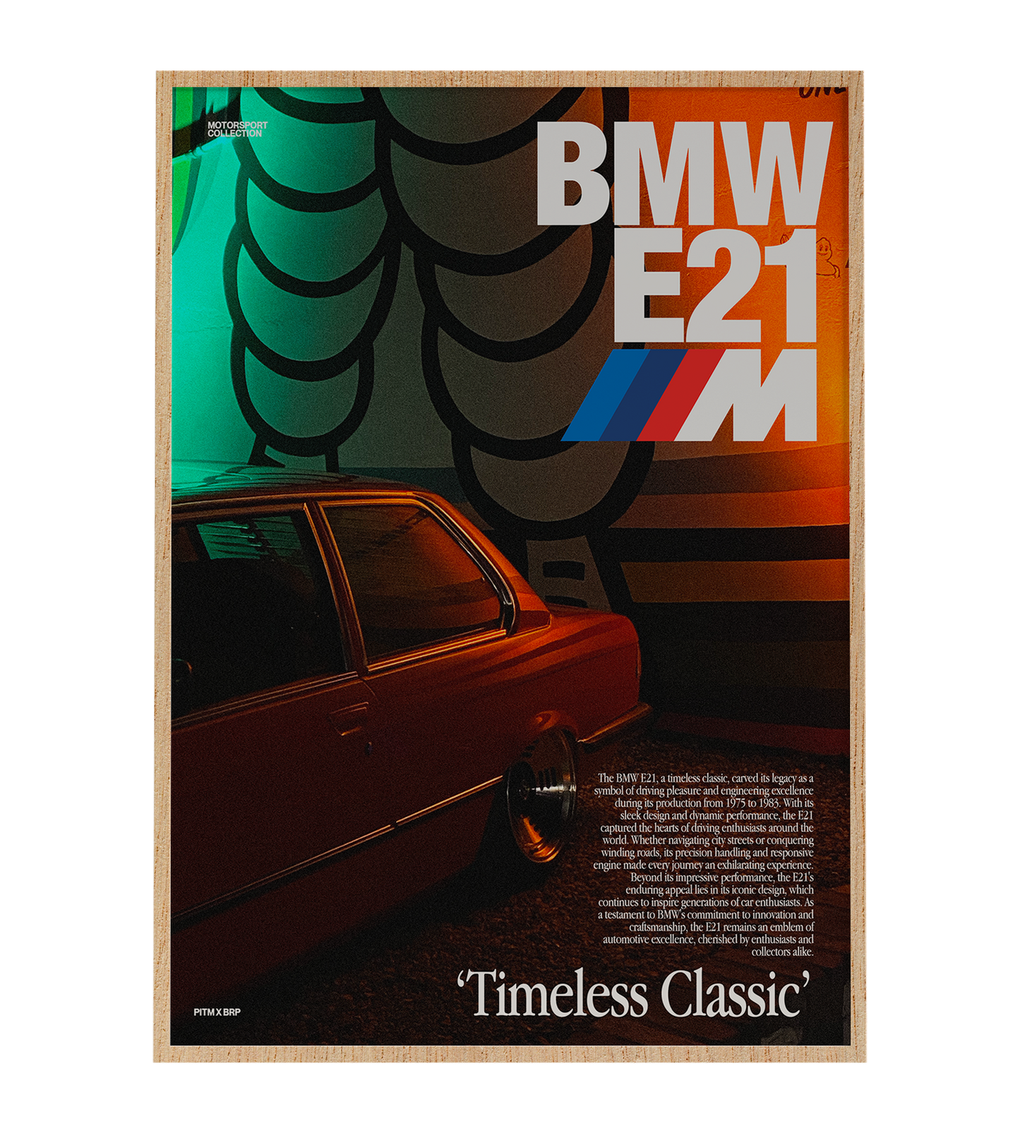 BMW M SERIES ARTICLE POSTER (E21)