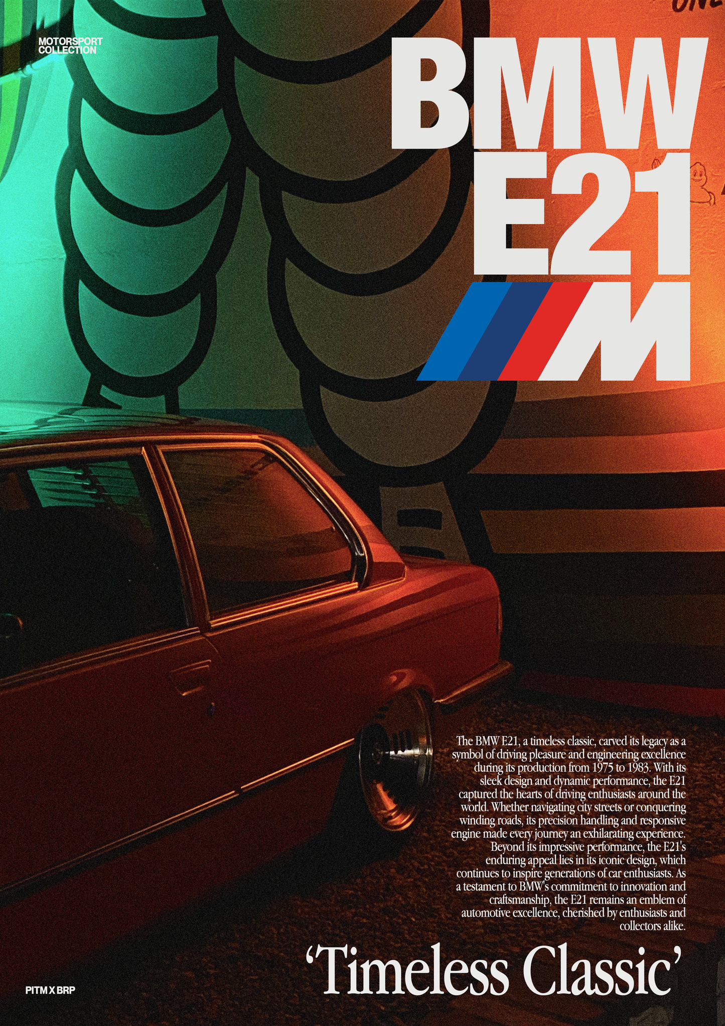 BMW M SERIES ARTICLE POSTER (E21)